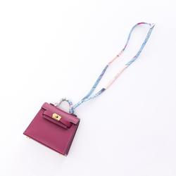 Hermes HERMES Kelly Twilly Charm Anemone Silk Votadelakt Women's Purple