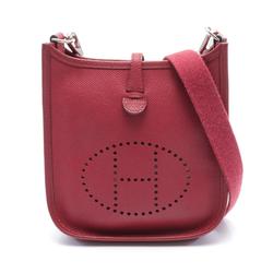 Hermes HERMES Evelyn TPM Shoulder Bag Epsom Leather Women's Bordeaux