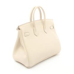 Hermes HERMES Birkin 25 Cre Handbag Bag Togo Women's White 041344CC