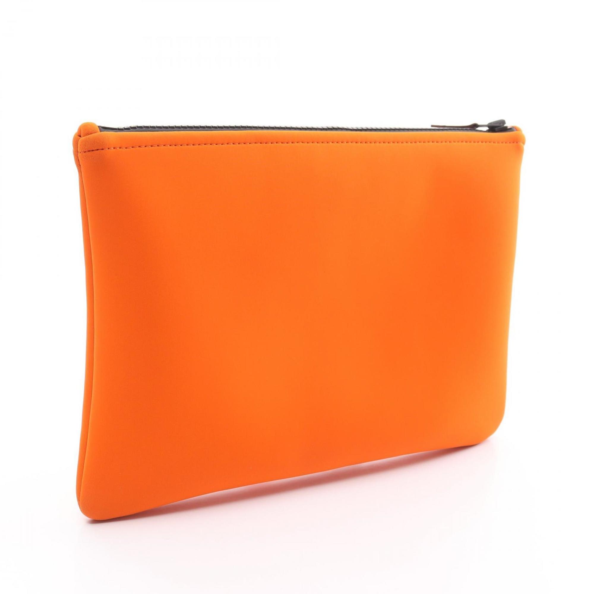 Hermes Neoban MM Pouch Bag Neoprene Women's Orange