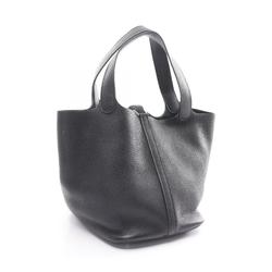 Hermes HERMES Picotin Lock MM Handbag Bag Taurillon Clemence Women's Black