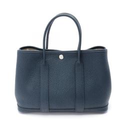 Hermes HERMES Garden TPM Tote Bag Taurillon Clemence Women's Navy