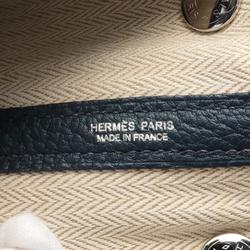 Hermes HERMES Garden TPM Tote Bag Taurillon Clemence Women's Navy