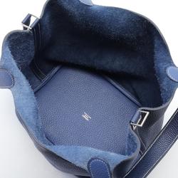 Hermes HERMES Picotin Lock Kazak MM Blue Saphir Brighton Handbag Bag Taurillon Clemence Women's Navy