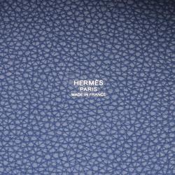 Hermes HERMES Picotin Lock Kazak MM Blue Saphir Brighton Handbag Bag Taurillon Clemence Women's Navy