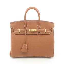 Hermes HERMES Birkin 25 Gold Handbag Bag Togo Women's Brown 041344CC