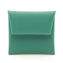 Hermes HERMES Bastia Verso Wallet/Coin Case Wallet Epsom Leather Women's Green