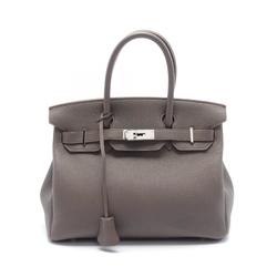 Hermes HERMES Birkin 30 Handbag Bag Togo Women's Grey