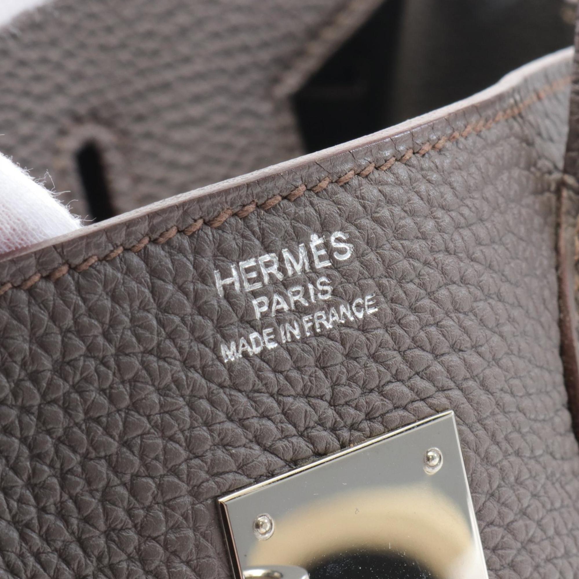 Hermes HERMES Birkin 30 Handbag Bag Togo Women's Grey