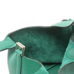 Hermes HERMES Picotin Lock PM Handbag Bag Taurillon Clemence Women's Green