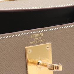 Hermes HERMES Kelly 28 Etoupe Handbag Bag Epsom Leather Women's Brown