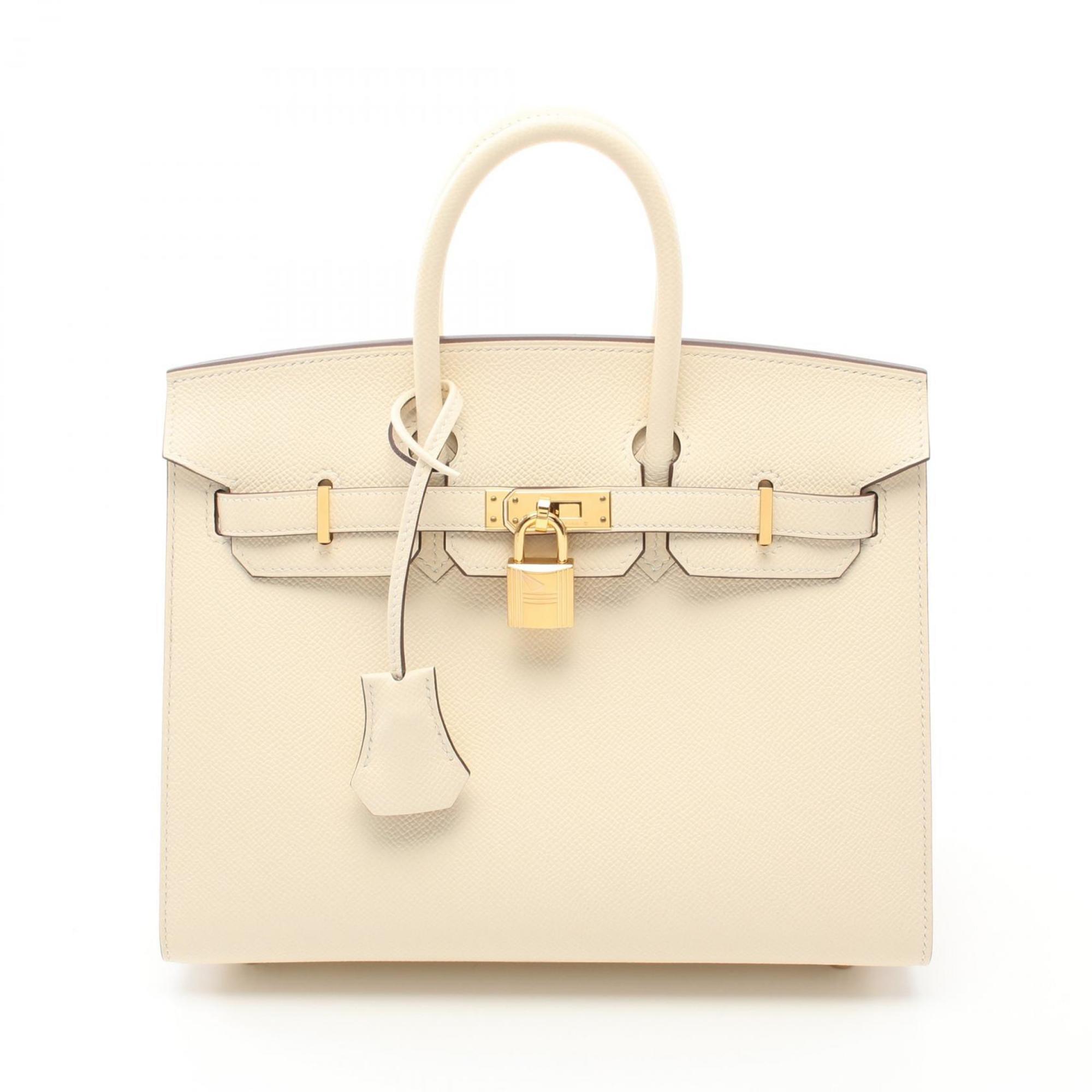 Hermes HERMES Birkin 25 Serie Handbag Bag Epsom Leather Women's Ivory