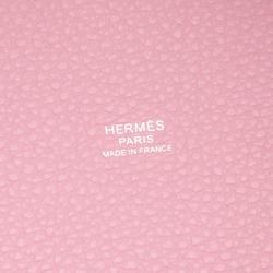 Hermes HERMES Picotin Lock PM Handbag Bag Taurillon Clemence Women's Pink