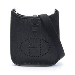 Hermes HERMES Evelyn TPM Shoulder Bag Taurillon Clemence Women's Black