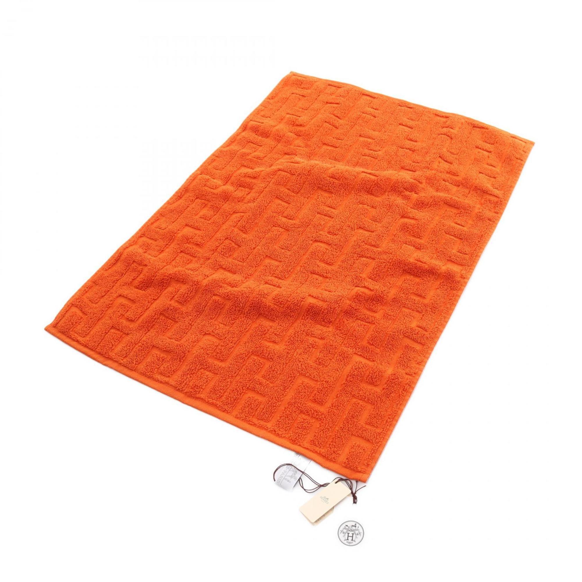 Hermes HERMES STAIRS Towel Clothing Cotton Men's Women's Orange