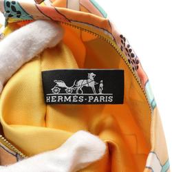 HERMES Silky City PM ON A SUMMER DAY Shoulder Bag Silk Leather Women's Multicolor