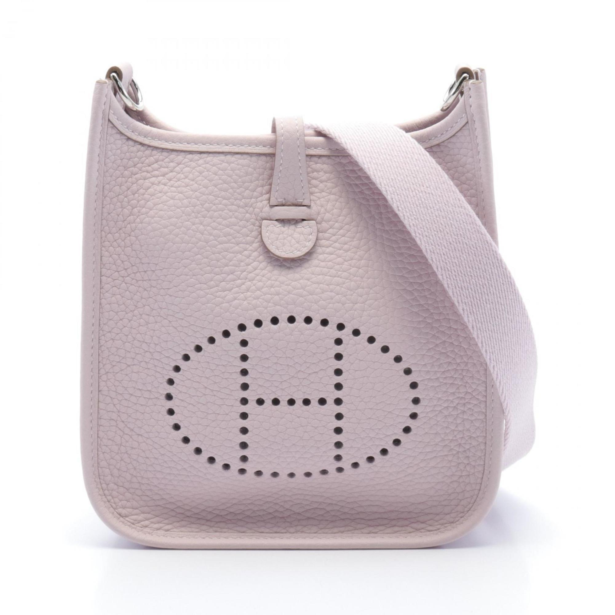 Hermes HERMES Evelyn TPM Shoulder Bag Taurillon Clemence Women's Pink