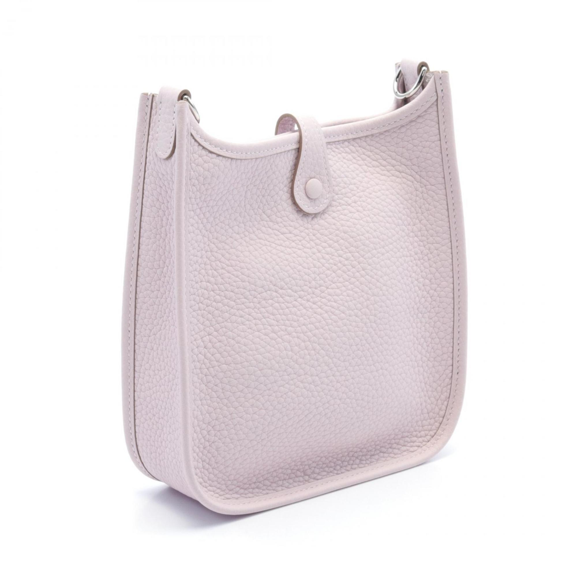 Hermes HERMES Evelyn TPM Shoulder Bag Taurillon Clemence Women's Pink