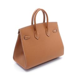 Hermes HERMES Birkin 25 Serie Gold Handbag Bag Epsom Leather Women's Brown SIL Hardware B Engraved