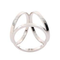 Hermes Trio Scarf Ring Metal Women's Silver