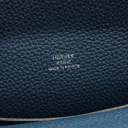 Hermes HERMES Vide Poche Shoulder Bag Togo Men's Navy