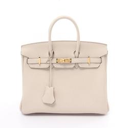 Hermes HERMES Birkin 25 Handbag Bag Togo Women's White