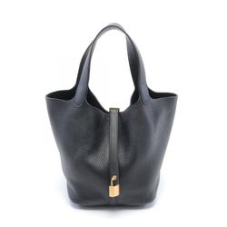 Hermes HERMES Picotin Lock MM Handbag Bag Taurillon Clemence Women's Black