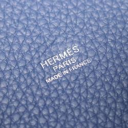 Hermes HERMES Picotin Lock MM Handbag Bag Taurillon Clemence Women's Navy