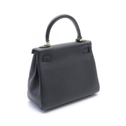 Hermes Kelly 25 Handbag Togo Women's Black W Engraved G Hardware