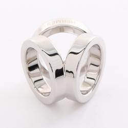 Hermes Trio Scarf Ring Metal Women's Silver