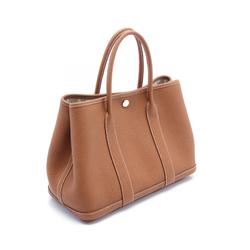 Hermes HERMES Garden TPM Gold Tote Bag Negonda Women's Brown