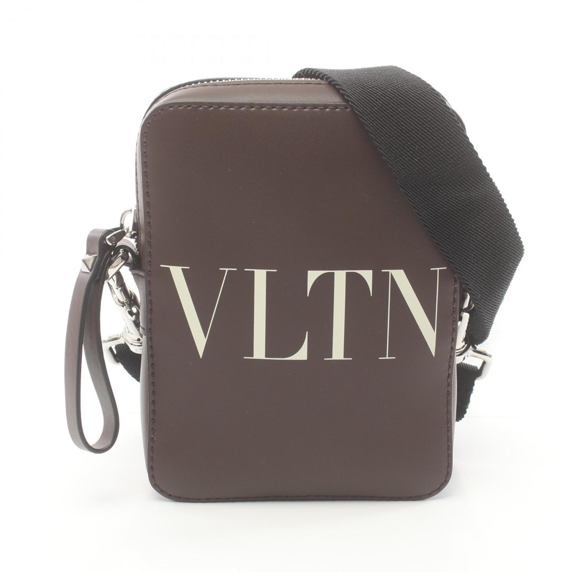 Valentino VLTN Shoulder Bag Leather Men's Brown