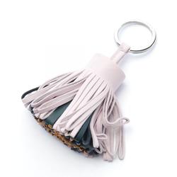 HERMES Carmen Mauve Pale Vert Chypre Sesame Keychain Anjou Miro Women's Pink Green Brown