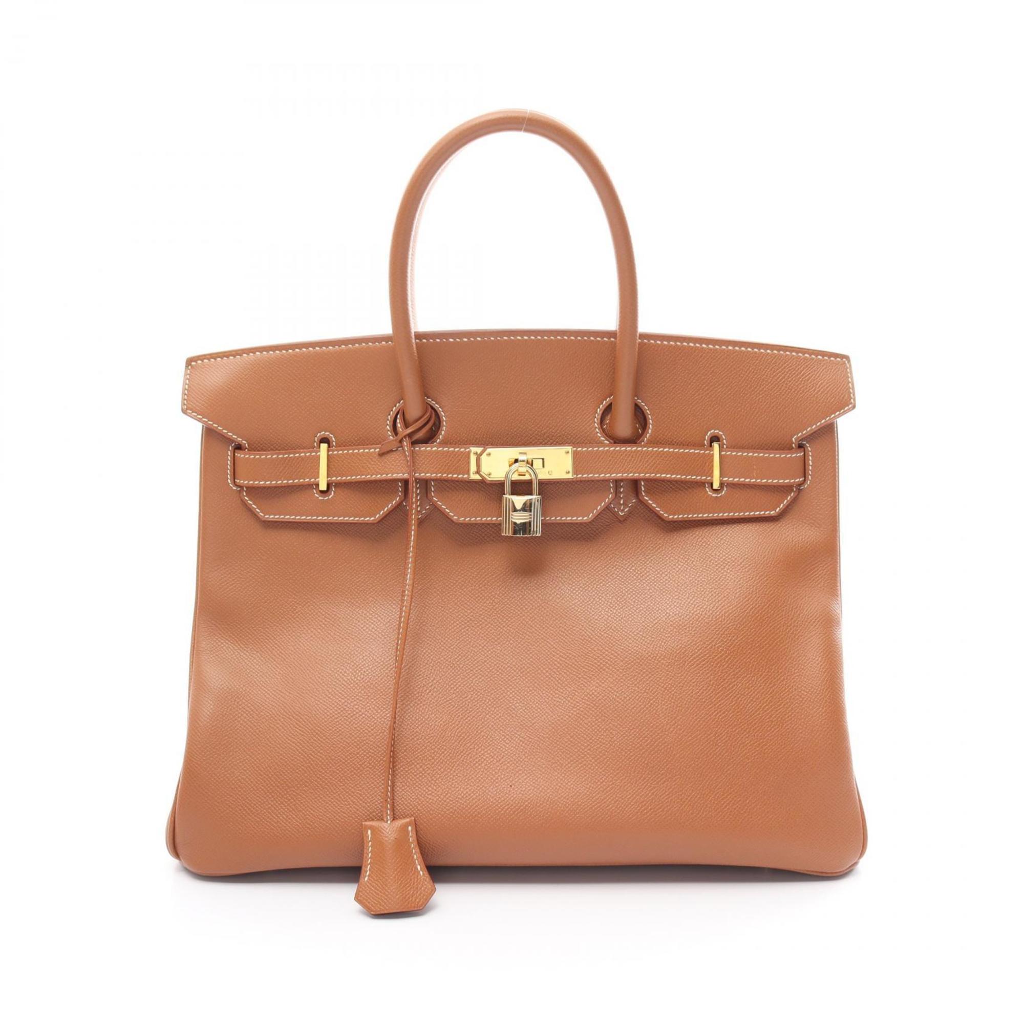 Hermes HERMES Birkin 35 Handbag Bag Cushvel Women's Brown