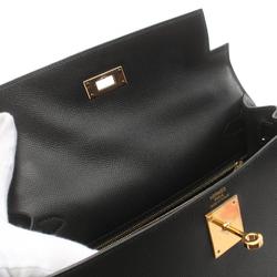 Hermes HERMES Kelly 28 Handbag Bag Epsom Leather Women's Black