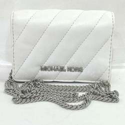 Michael Kors Wallets & Coin Cases White Leather Chain Women's