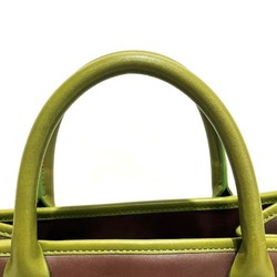 Kate Spade Brown x Green Leather Bag Handbag for Women