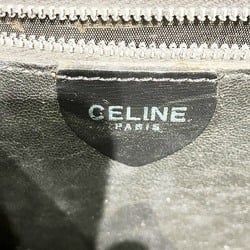 CELINE Double flap leather black bag handbag for women