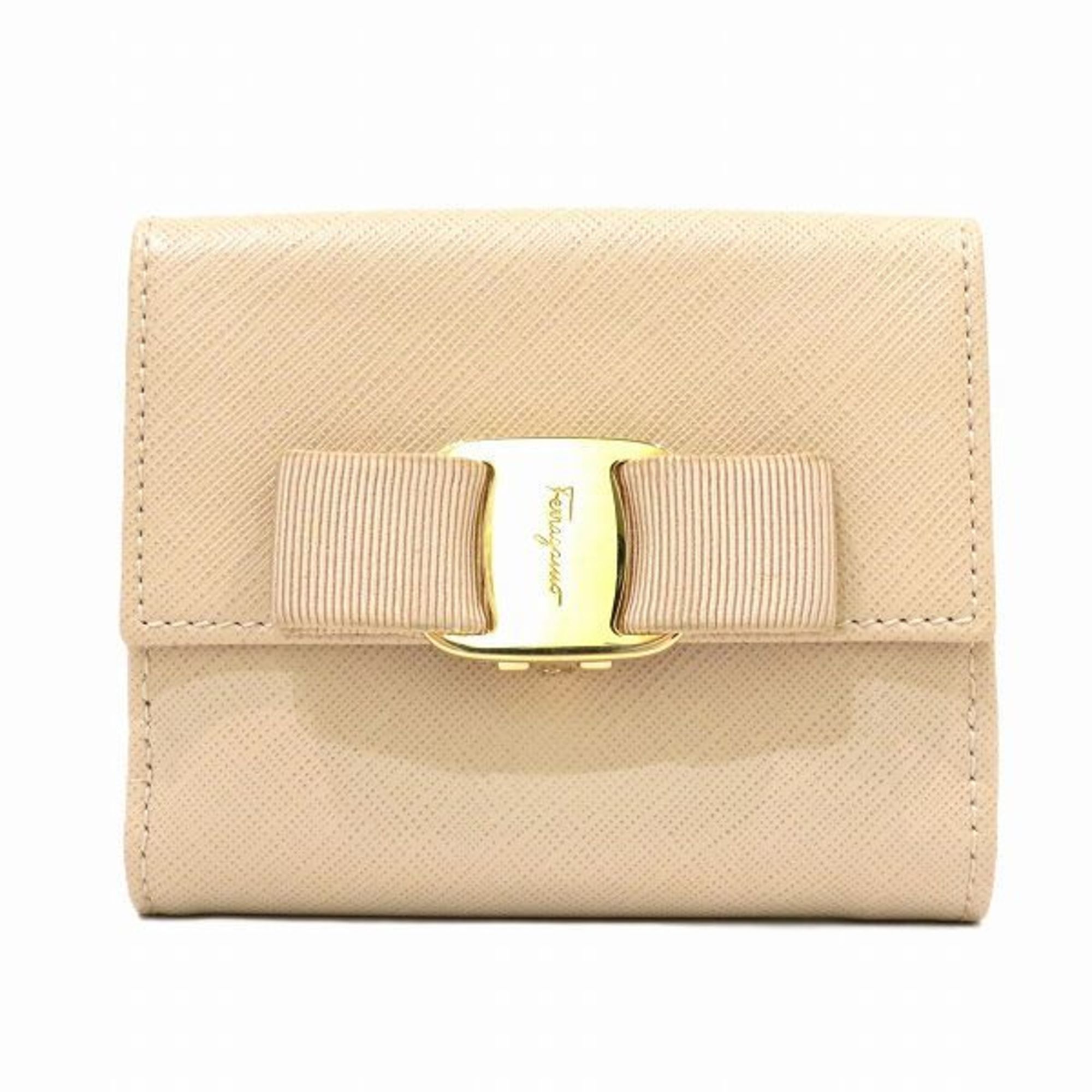 Salvatore Ferragamo Ferragamo Vara Ribbon GJ-22A923 Bi-fold Wallet for Women