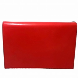 CELINE F09 Leather Red Bag Shoulder for Women