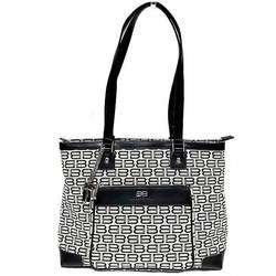 Balenciaga BB pattern canvas x leather bag tote shoulder for women