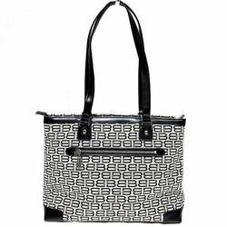 Balenciaga BB pattern canvas x leather bag tote shoulder for women