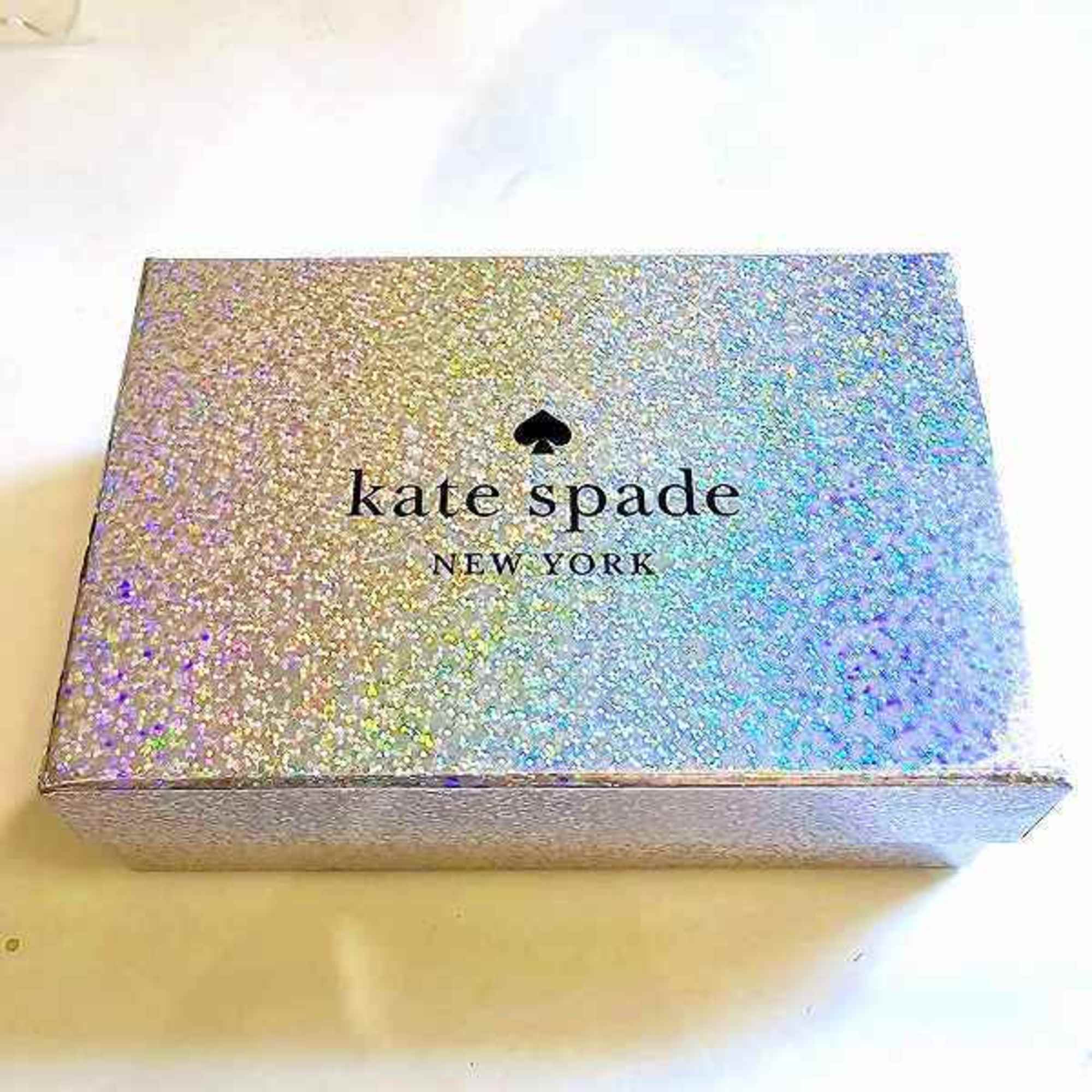 Kate Spade Glitter Blue Leather Bi-fold Wallet for Women