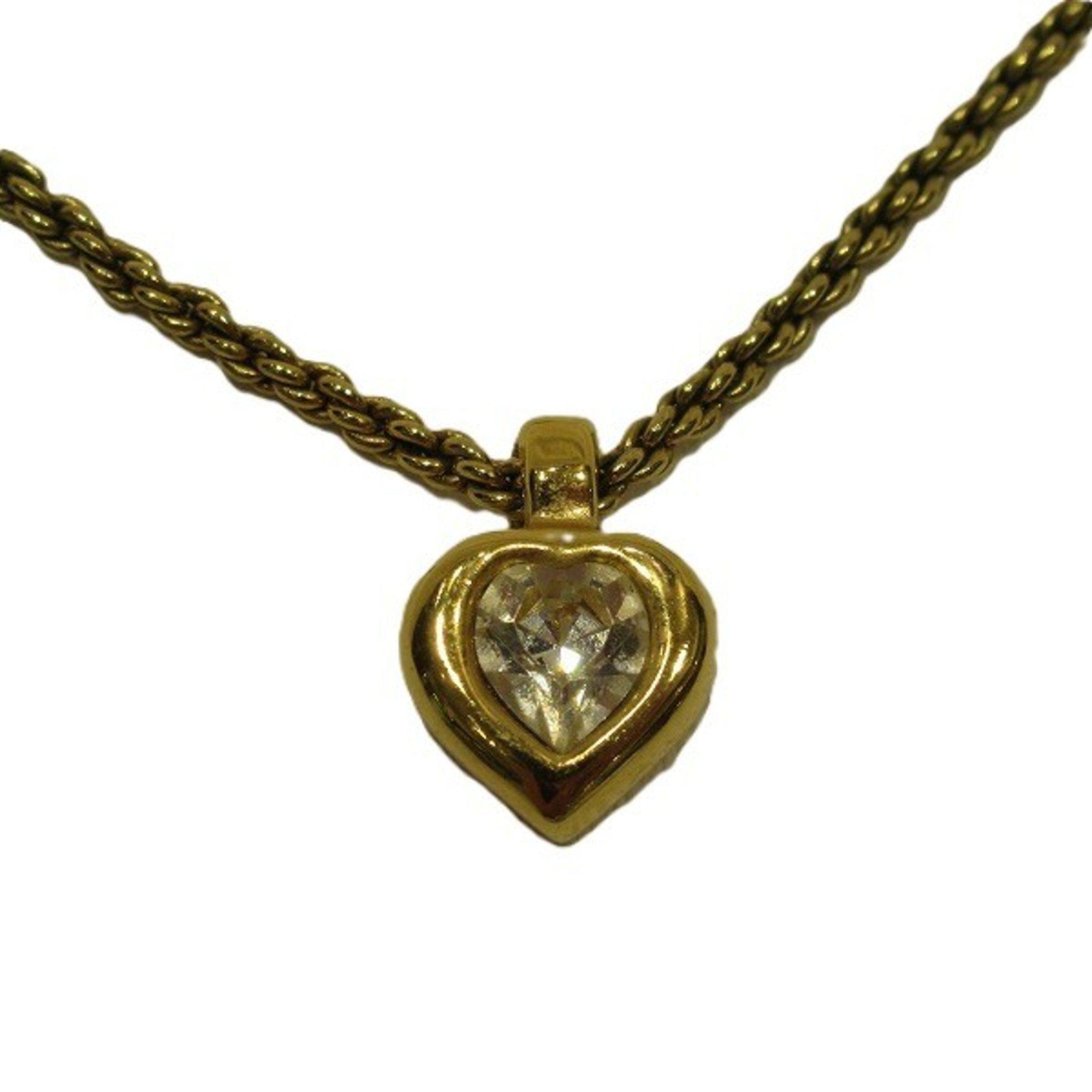 Christian Dior Dior Heart Gold Necklace Accessories Women