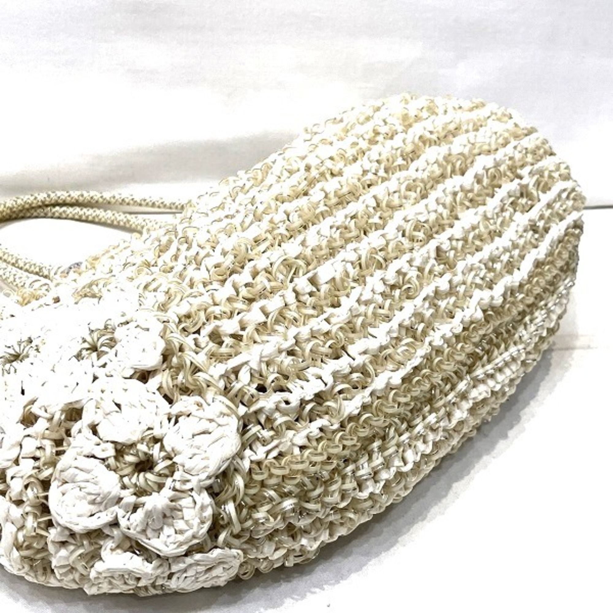 Anteprima Wire Bag Flower White Handbag Women's