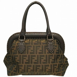 FENDI ZUCCA 8BN123 BROWN BAG HANDBAGS WOMEN