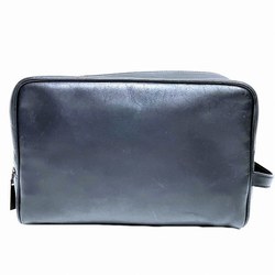 GUCCI 014-1130 Black Leather Bag Second for Men