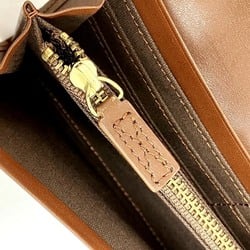 Chloé Chloe Brown Leather C Charm Long Wallet for Women