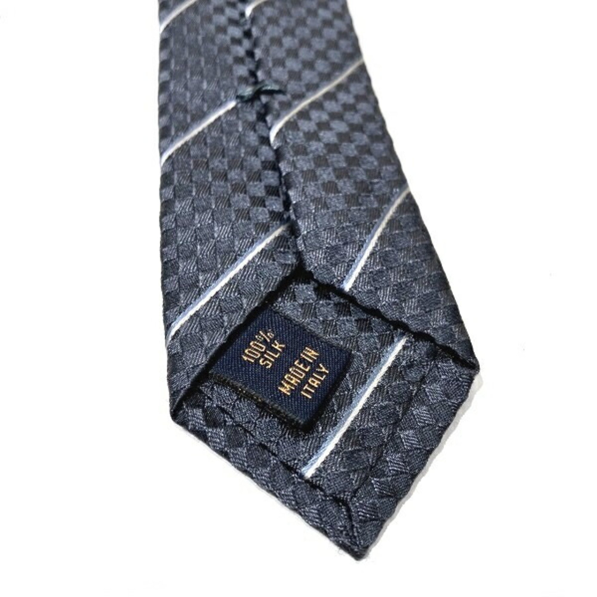 Louis Vuitton Grey Silk Accessory Necktie for Men