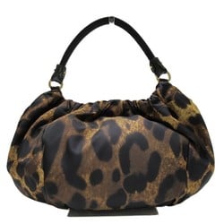 Salvatore Ferragamo Ferragamo Vara Ribbon Leopard Nylon Bag Handbag for Women